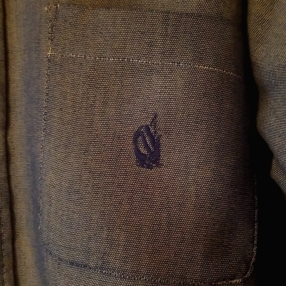 NAUTICA Long Sleeve Cotton Button Down Chambray Shirt with Pocket, Size XL/TG - Picture 5 of 6